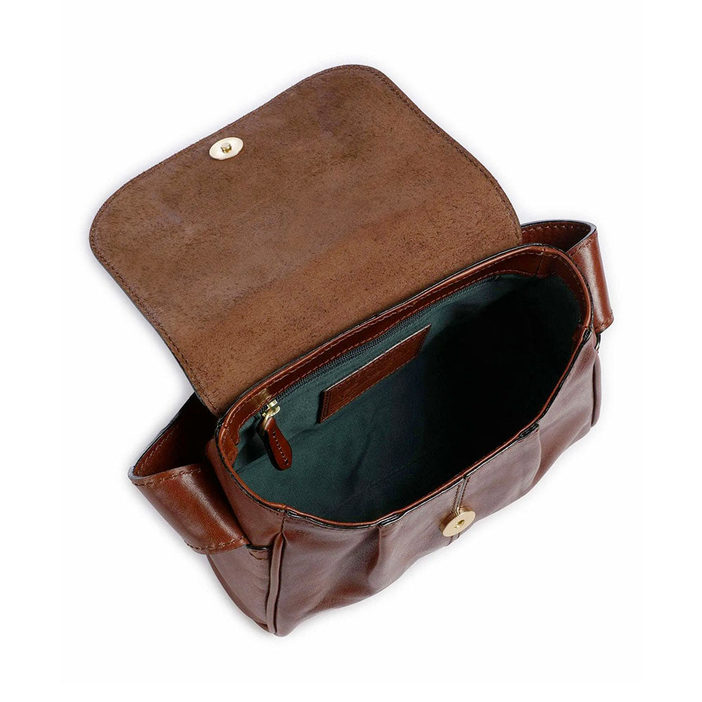 Borsa Donna a Tracolla THE BRIDGE linea Flora in Pelle Marrone