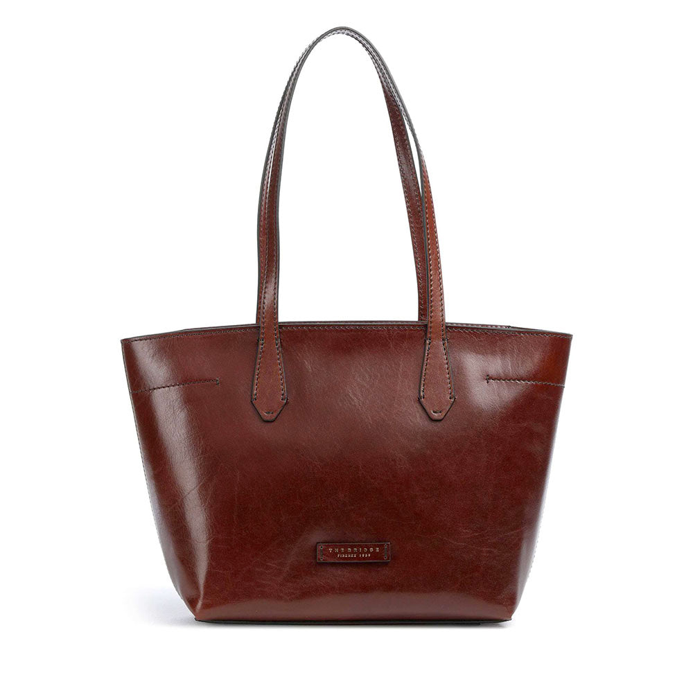 Shopping Bag Donna THE BRIDGE linea Guelfa in Pelle Marrone