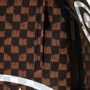 Zaino Unisex SPRAYGROUND stampa Brown and Cream Drip Check Shark