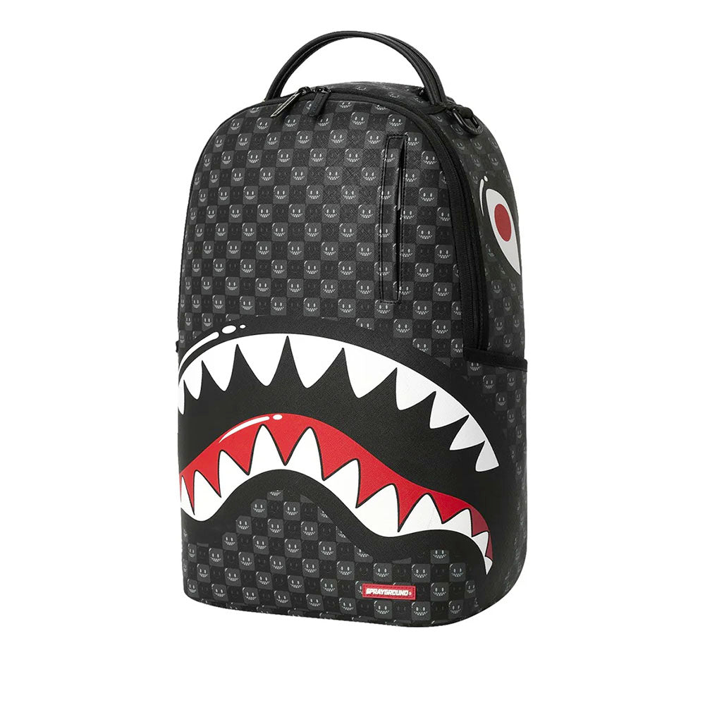 Zaino Unisex SPRAYGROUND stampa Sharks in Paris WTF Bubbly Black Check