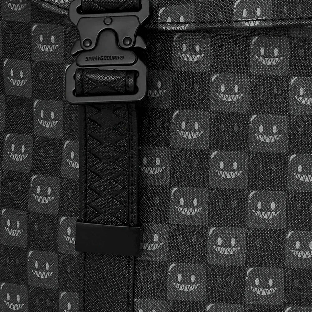 Zaino Unisex SPRAYGROUND stampa Sharks in Paris WTF Bubbly Black Check Monte Carlo