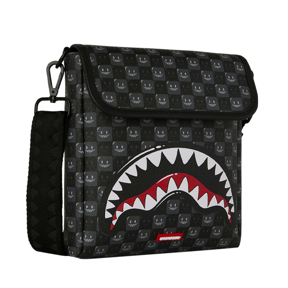 Borsello SPRAYGROUND stampa Sharks in Paris WTF Bubbly Black Check