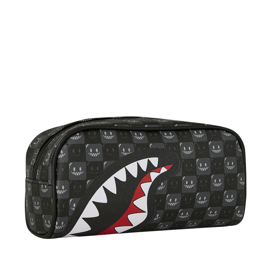 Pouch SPRAYGROUND stampa Sharks in Paris WTF Bubbly Black Check