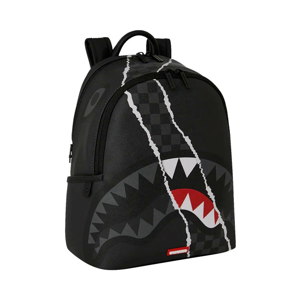 Zaino Small SPRAYGROUND stampa Center Rip Revealing Gray Check Savage
