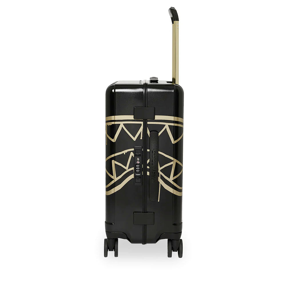 Trolley Cabina Rigido 4 Ruote SPRAYGROUND stampa That Gold Drap