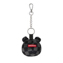 Portachiavi a Forma di Orso SPRAYGROUND stampa Grey Checker Bear Head