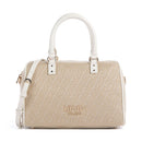 Bauletto Donna a Mano LIU JO in Tessuto Jacquard con Logo Monogram Bianco