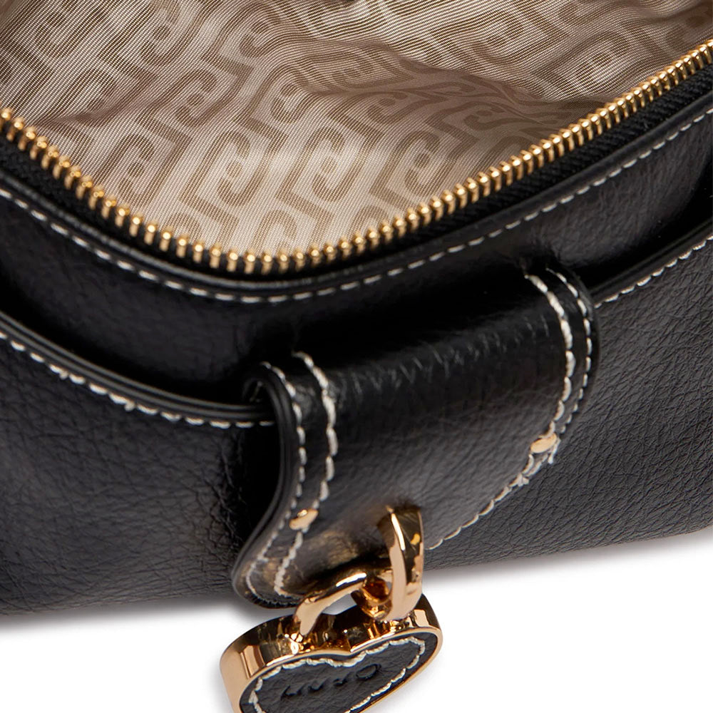Borsa Donna a Tracolla LIU JO linea Corniola stampa Bottalata Nera