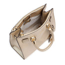 Borsa Donna a Mano LIU JO Better effetto Bottalato Light Gold con Charm