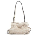 Borsa Donna a Spalla Small LIU JO linea Riccy in Faux Fur color Crema