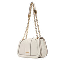 Borsa Donna Media a Tracolla LIU JO effetto Bottalato color Crema