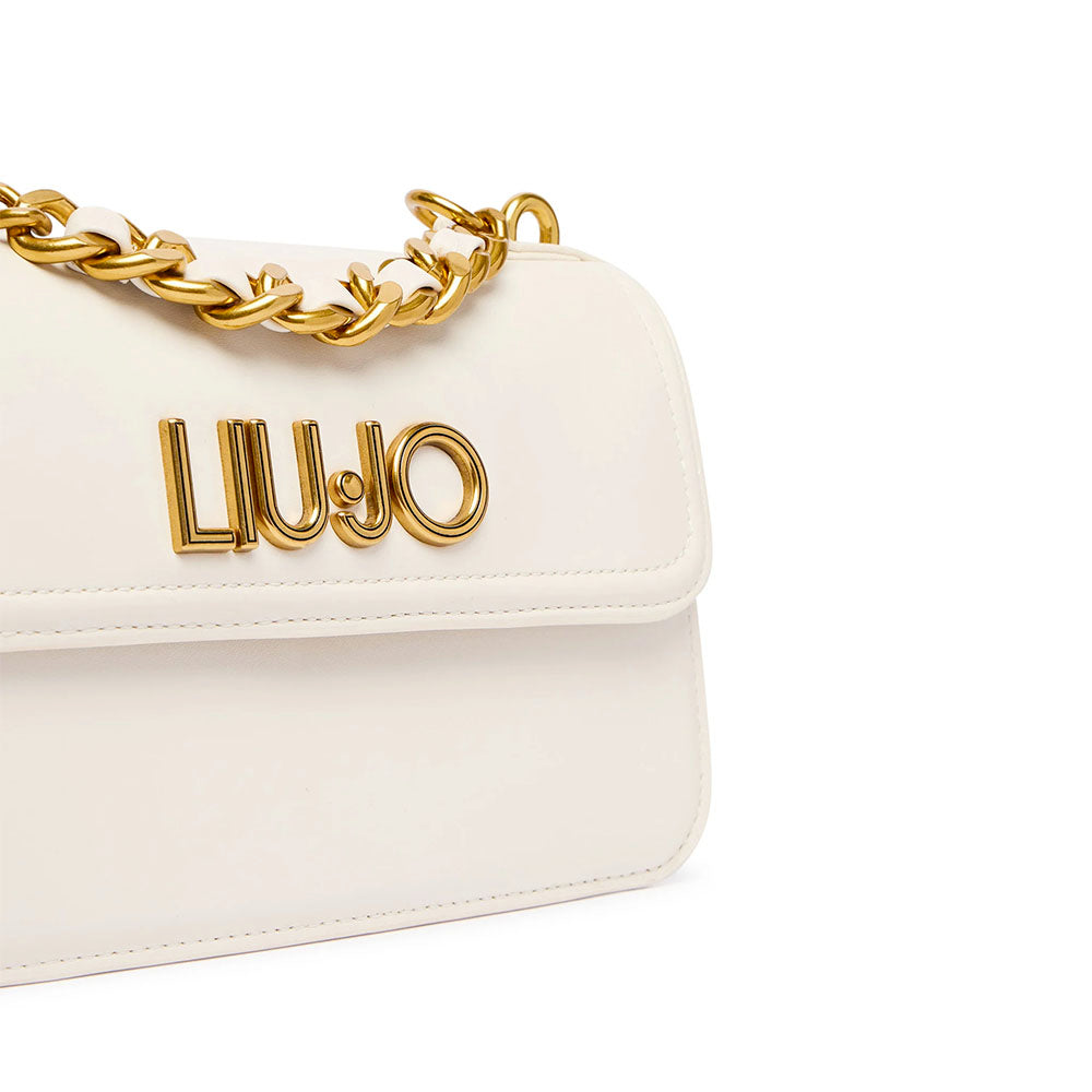 Women's Cream Crossbody Bag LIU JO with Decorative Chain