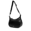 Hobo Bag Media con Tracolla LIU JO Nera con Logo Laserato Monogram