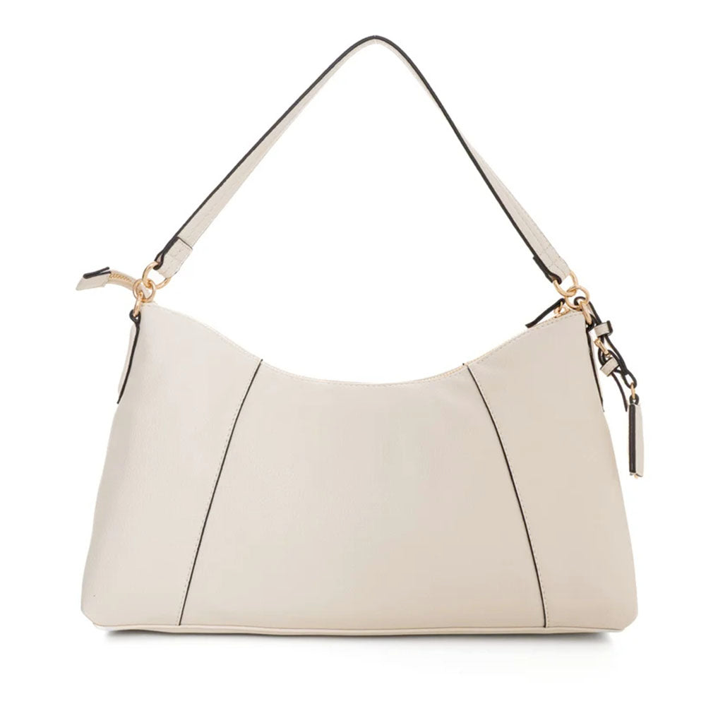 Borsa Donna Hobo Media LIU JO effetto Bottalato color Crema