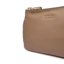 Borsa Donna Media a Spalla e Tracolla LIU JO stampa Bottalata color Fango