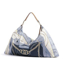 Borsa Foulard Donna LIU JO in Raso Stampato Light Denim