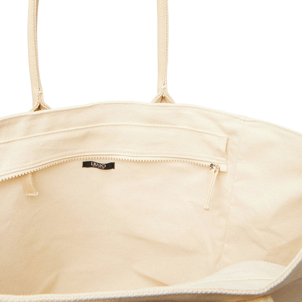 Shopping Bag Donna LIU JO in Tessuto Beige