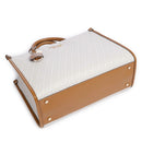 Borsa Donna a Mano Large LIU JO stampa Monogram Bianco