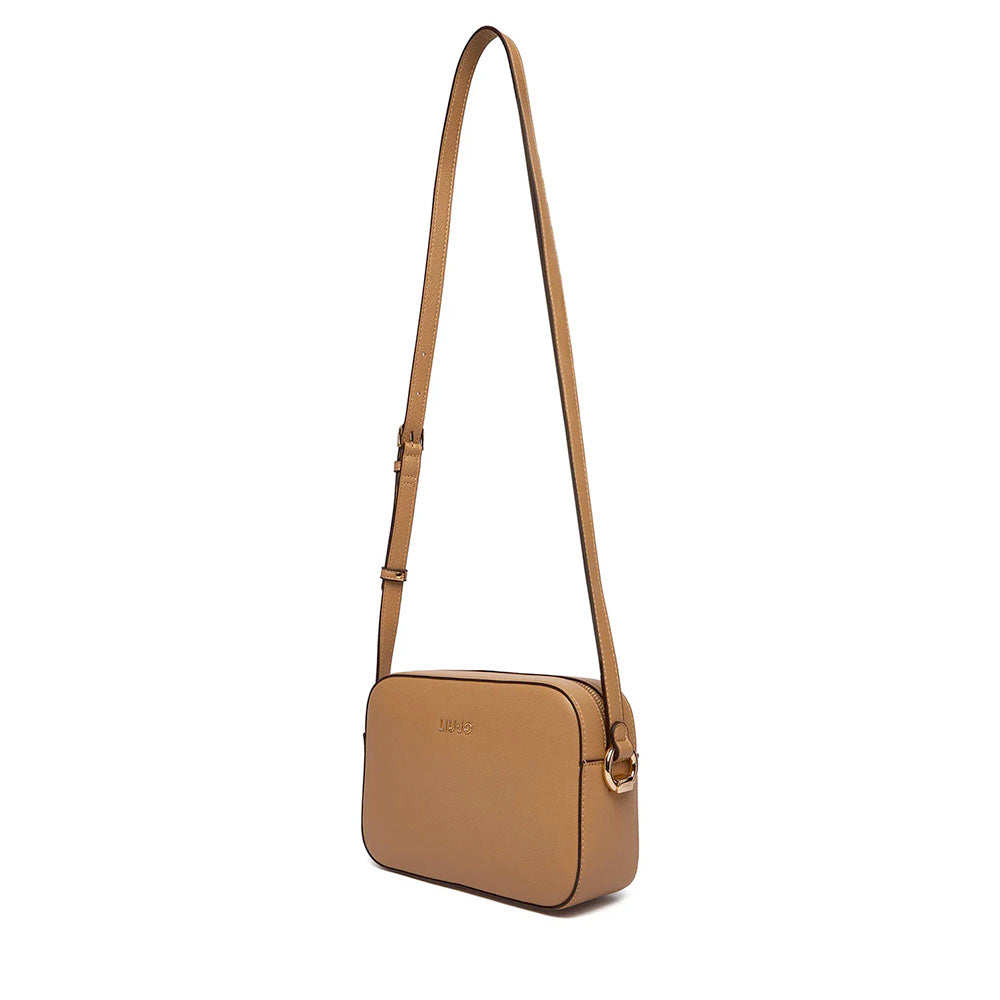Borsa Donna a Tracolla Media LIU JO Better effetto Bottalato color Cammello