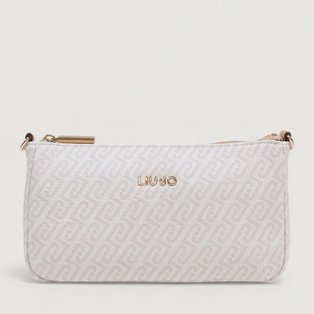 Mini Bag Donna LIU JO stampa Monogram Bianco