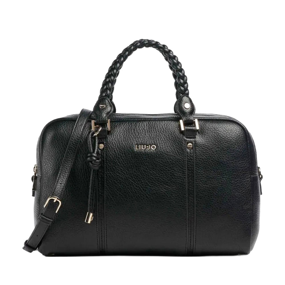 Borsa Donna a Mano LIU JO Better effetto Bottalato Nero