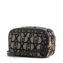Borsa Donna a Tracolla LIU JO in Tessuto Jacquard con Logo All Over Nero