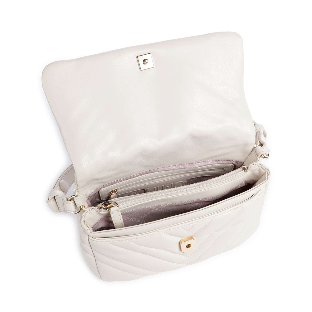 Borsa Donna Media a Spalla LIU JO Matelassè color Marmo
