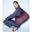 Maxi Hobo Bag Donna LIU JO in Tessuto effetto Camoscio color Melanzana