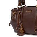 Bauletto Donna a Mano LIU JO in Ecopelle Micro Bottalata Marrone Scuro