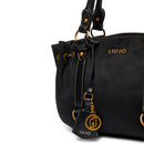 Bauletto Donna a Mano LIU JO in Tessuto effetto Camoscio Nero
