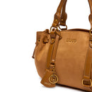 Bauletto Donna a Mano LIU JO in Tessuto effetto Camoscio Beige