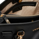 Borsa Donna Tote a Mano LIU JO Better effetto Bottalato Nero con Charm
