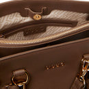 Borsa Donna a Mano Media LIU JO in Ecopelle Bottalata Marrone Scuro
