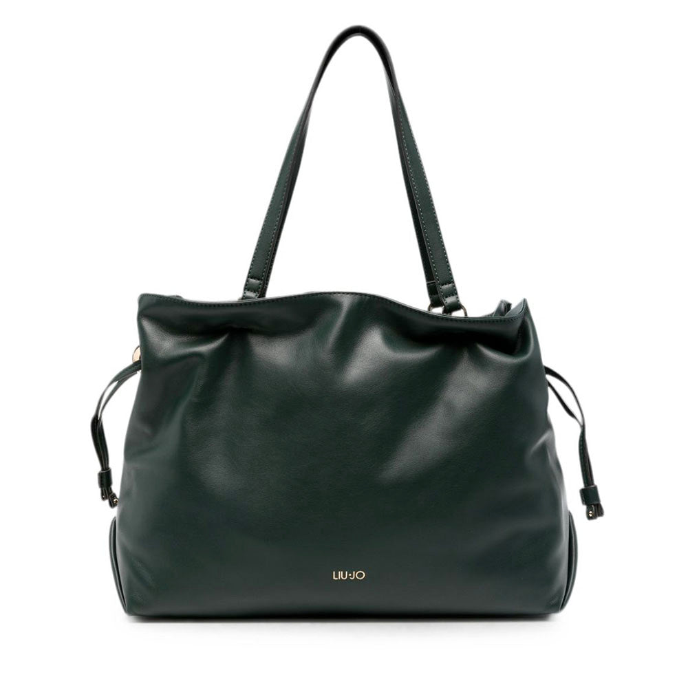 Shopping Bag Donna LIU JO linea Riccy Grande in Ecopelle Liscia Verde Foresta