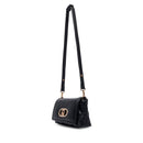 Borsa Donna a Spalla LIU JO linea La Puffy Media in Eco Nappa Nera con Inserti Trapuntati