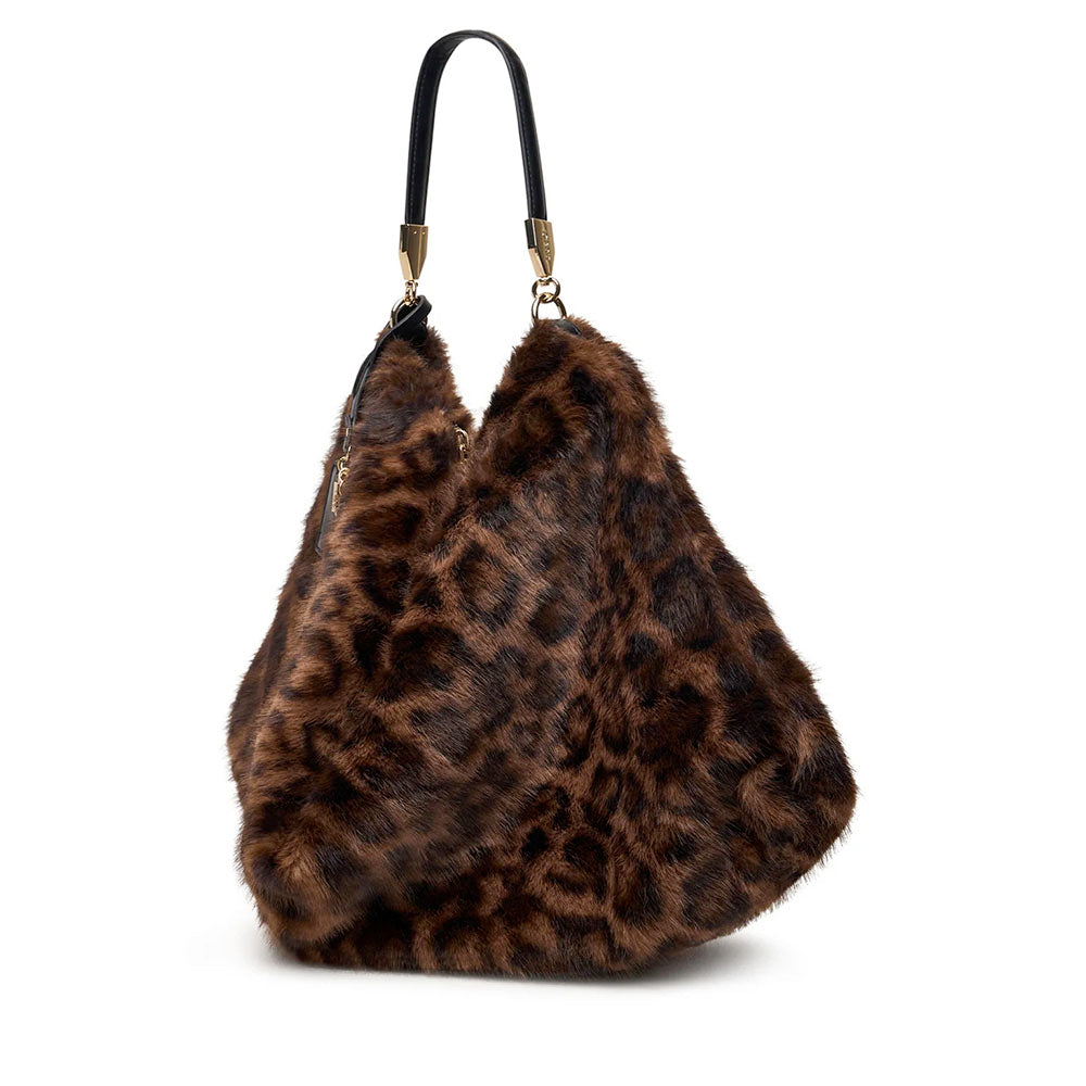 Maxi Borsa Donna a Spalla LIU JO in Pelliccia Sintetica stampa Animalier