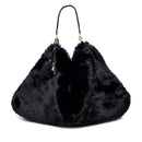 Maxi Borsa Donna a Spalla LIU JO in Pelliccia Sintetica Nera