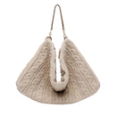 Maxi Borsa Donna a Spalla LIU JO in Maglia Trapuntata color Crema