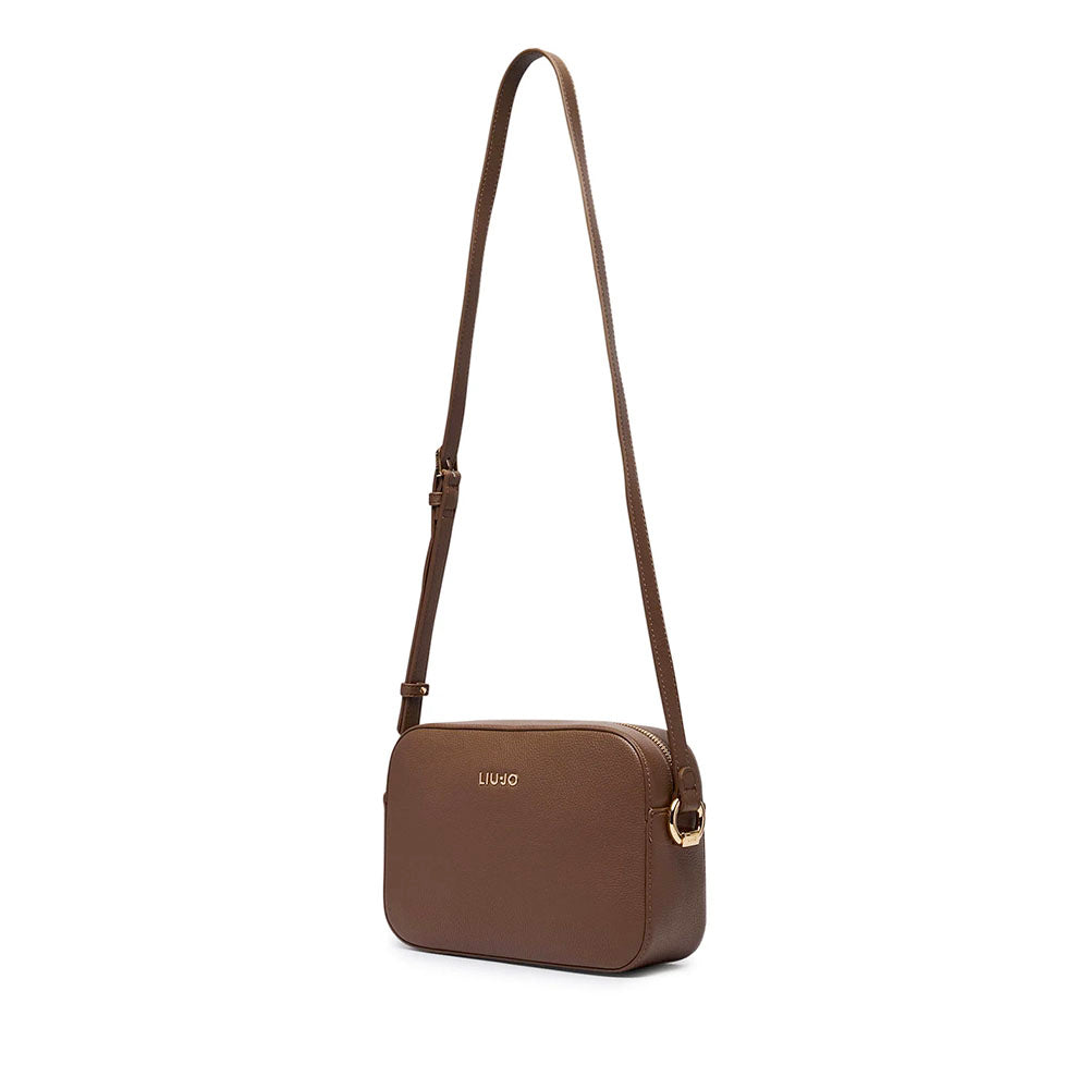 Borsa Donna a Tracolla LIU JO in Ecopelle effetto Bottalato Marrone