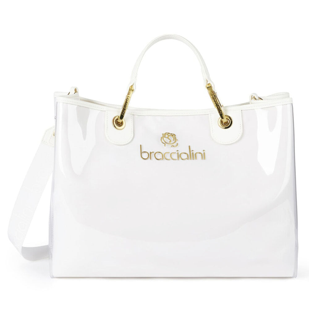 Borsa Donna a Mano BRACCIALINI linea Beth Jelly Bianco