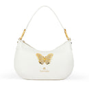 Borsa Donna Mezzaluna a Spalla Media BRACCIALINI linea Beth Jewels Bianco