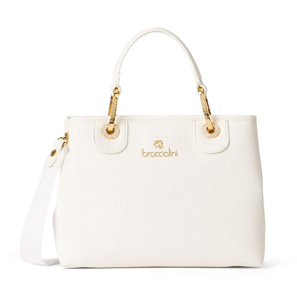 Borsa Donna a Mano Small BRACCIALINI linea Beth Bianco