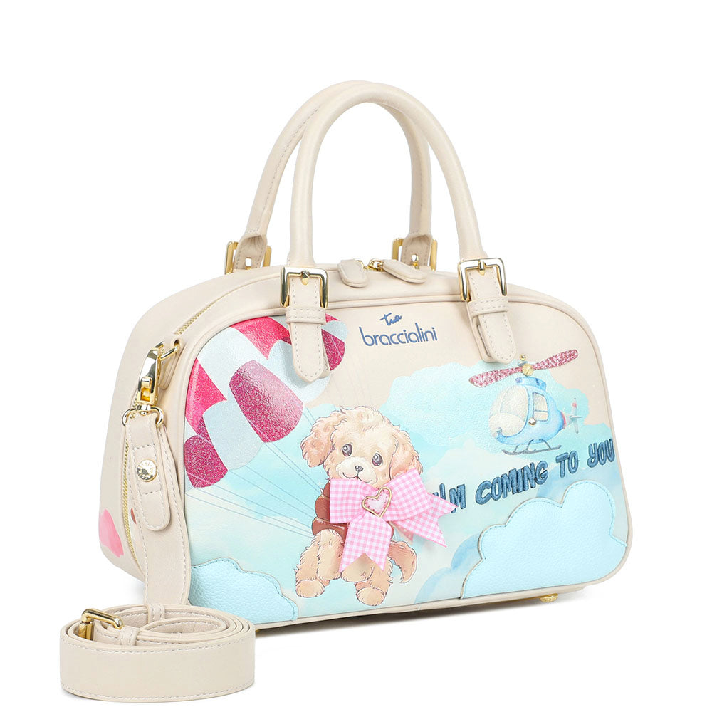 Bauletto Donna Medio BRACCIALINI linea Allround stampa I’m Coming to You