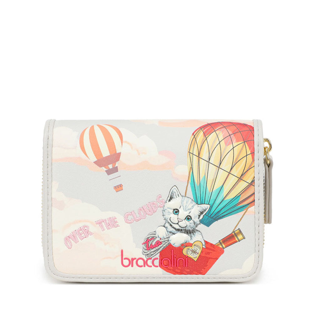 Portafoglio Donna Medio BRACCIALINI linea Allround stampa Over the Clouds