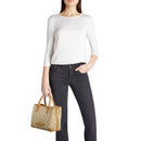 Borsa Donna a Mano Media BRACCIALINI linea Monogram in Pelle Beige