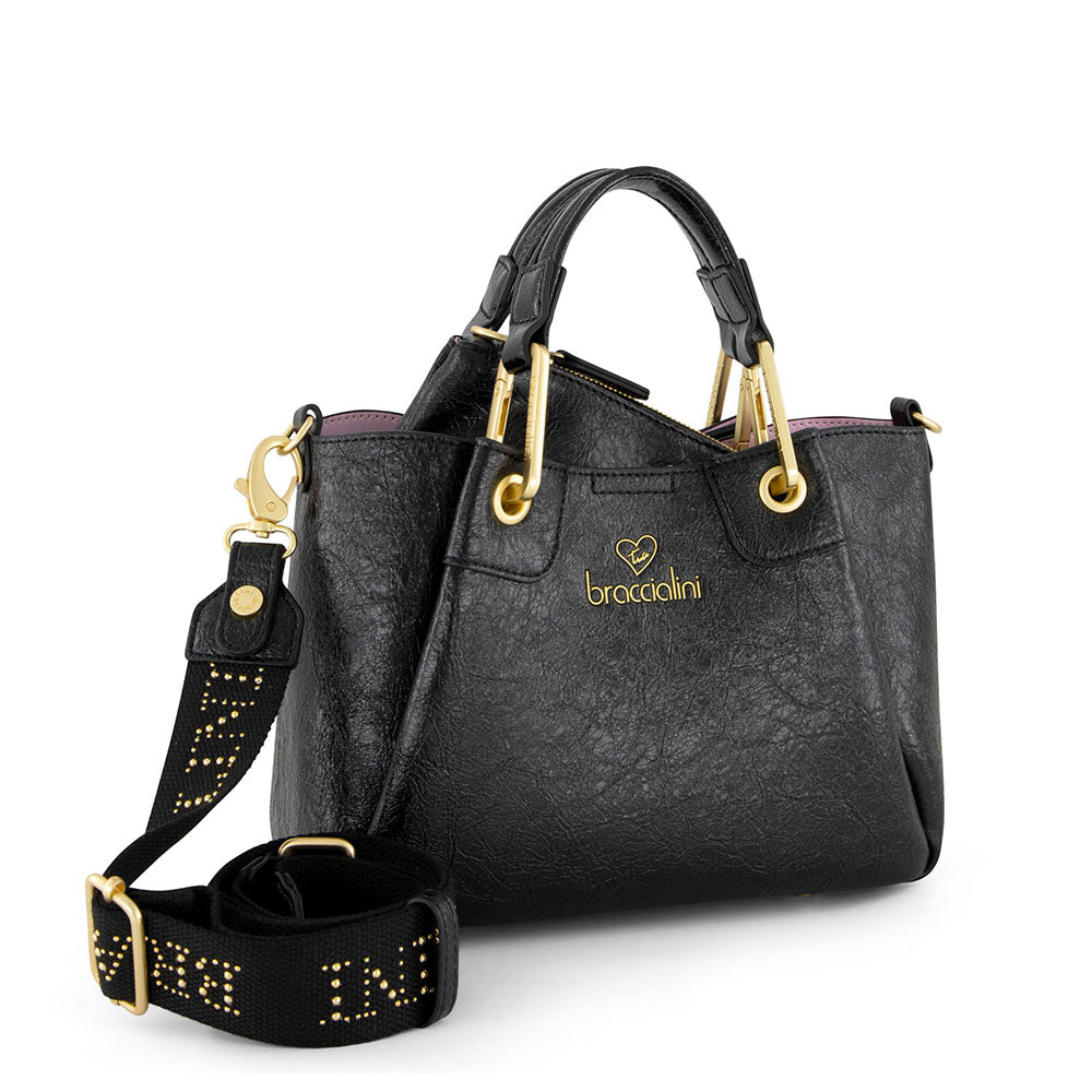 Borsa Donna a Mano Small BRACCIALINI linea Amy Nero