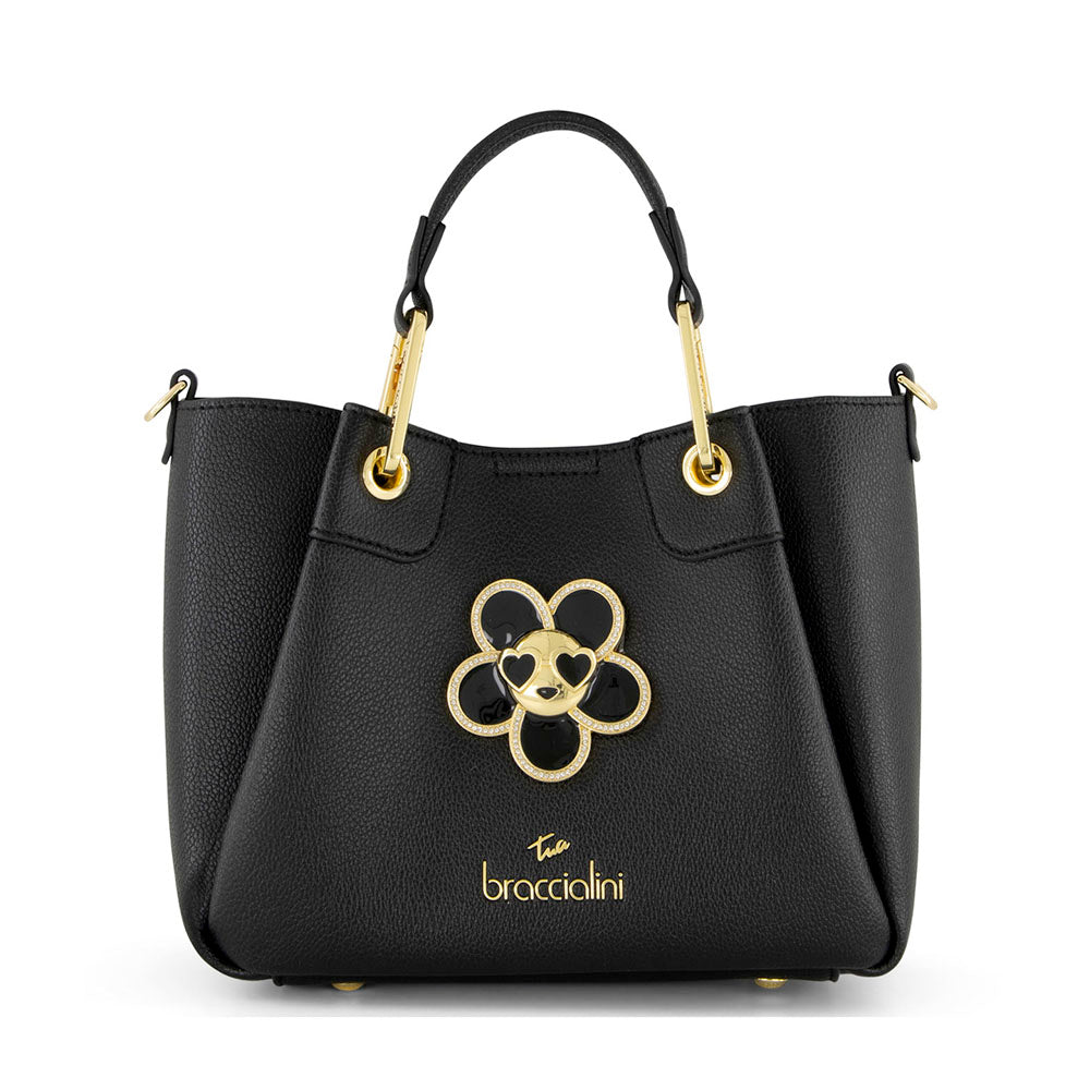 Borsa Donna a Mano Small BRACCIALINI linea Amy Bijoux Nero