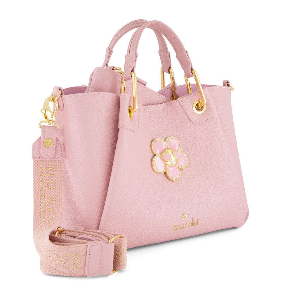 Borsa Donna a Mano Media BRACCIALINI linea Amy Bijoux Rosa