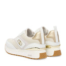 Sneakers Platform Donna LIU JO Maxi Wonder 97 Bis in Pelle e Canvas Bianco