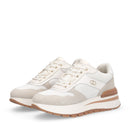 Sneakers Platform Donna LIU JO Amazing 38 in Suede e Mesh color Latte e Bianco